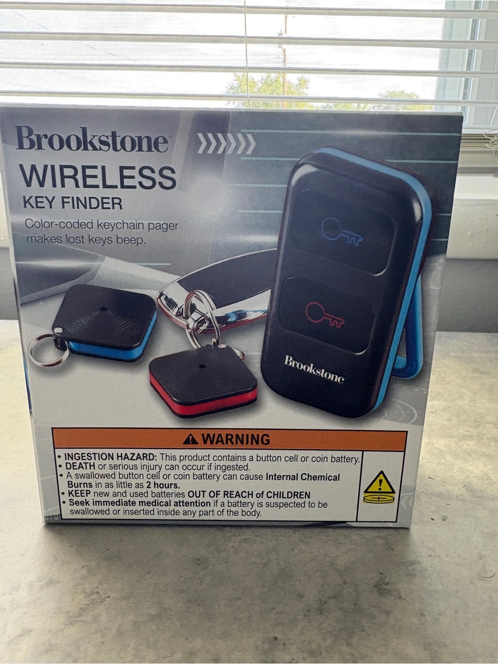 Brookstone Wireless Key Finder - Blue/Black